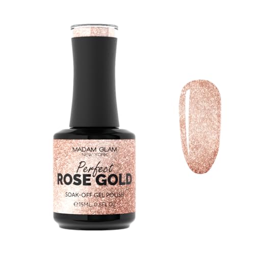 Madam Glam Hema-FREE Perfect Rose Gold 15 ML Suitable for both UV and Led lamps