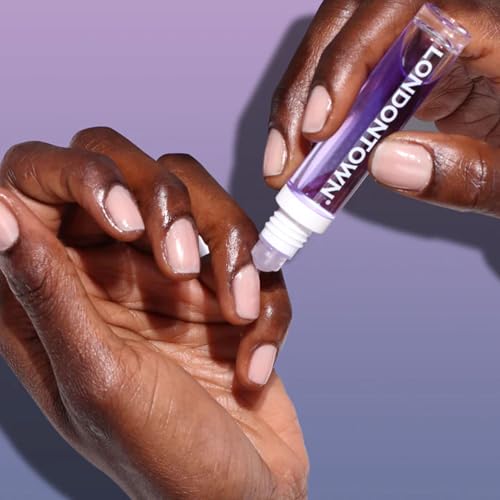 LONDONTOWN Roll and Glow Cuticle Oil - Nail Care Strengthener and Moisturizer for Dry Cracked Cuticles, Travel-Friendly Nail Treatment, 0.2 Fl oz