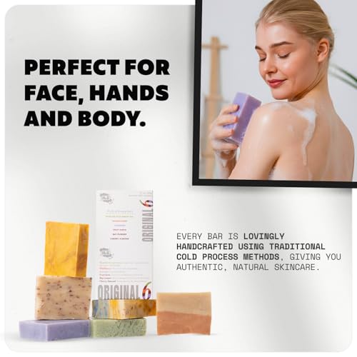 ? All-Natural Soap bar for Men & Women ? Cold Process, Handmade in the USA - Original 6-Pack