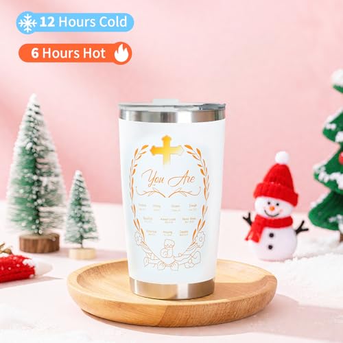 Christian Gifts for Women Faith,Spiritual Gifts for Females,Religious Gift for Female Unique Secret Sister Gift For Women Christian for Female,Mom, Sister,Friends,Grandma,Wife w/Bible Verse Jar(white)