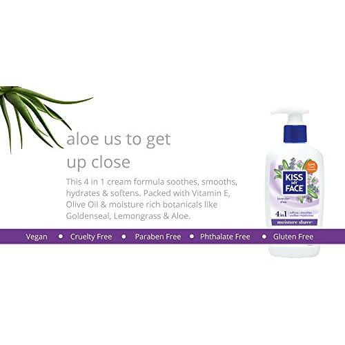 Kiss My Face Vitamin Enriched Moisture Shave with Essential Oils, Lavender & Shea - 11 oz