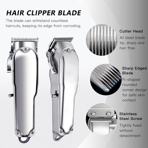 Upgraded 2 Pack 2 Hole Clipper Blade for Wahl ProSeriesPlatinum/Self-CutPro/Pet- Pro/Notfit Multi-Purpose79607 / 5Star / MagicClip / 5StarMagicClipCordless / 5StarSenior