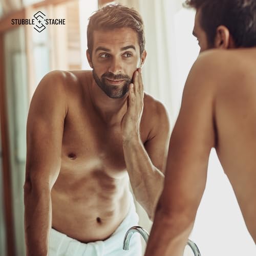 stubble & stache Hydrating Beard Oil for Men ? Dual-Use Face & Beard Moisturizer & Conditioner with Baobab, Jojoba & Argan ? Softens Hair, Stops Itch & Dry Skin ? Lightweight Non-Greasy Oil, 1 fl oz