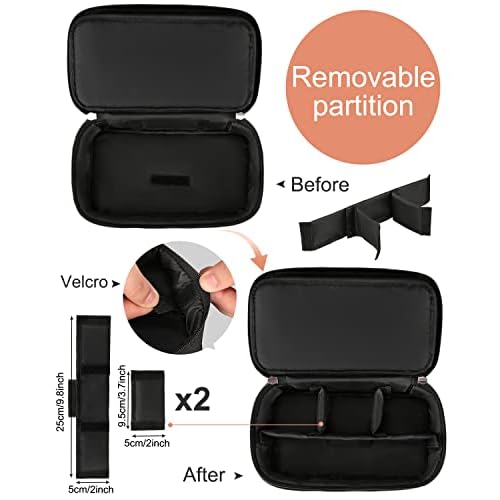 Barber Tool Bag, Hair Clipper Bag Hair Cutting Scissors Storage Bag Shaving Kits Haircut Accessories Organizer Bag Gift for Women (Black)