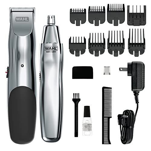 Wahl Edge Pro Bump Free Corded Beard Trimmer for Men Touch Up Trimmer & Grooming Detailer Kit ? Perfect for Edging Beards, Mustaches, Hair, & Stubble, ? Model 9686-300