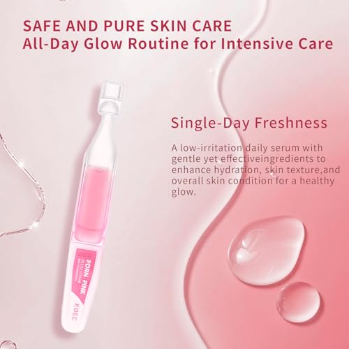 2-Pack Salmon DNA Serum | 99% Salmon DNA | Pink PDRN Serum Ampoule with Collagen, Glutathione & Hyaluronic Acid for Intense Firming, Repairing, Moisturizing & Radiant-Looking Skin, 0.05 fl.oz x 20e