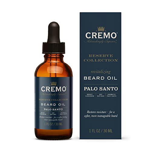Cremo Beard Oil and Body Wash Bundle with Palo Santo Scents, 1 fl oz and 16 fl oz