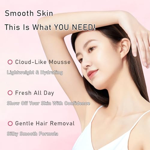 Facial Hair Removal Cream for Women - Gentle Lip & Face Depilatory with Aloe Vera, Painless Hair Remover for Sensitive Skin, Non-Greasy Formula(1.7 fl oz)