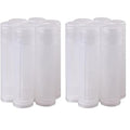 100Pcs 5ML Transparent Clear Empty Lip Balm Tubes Containers (Pack of 2)