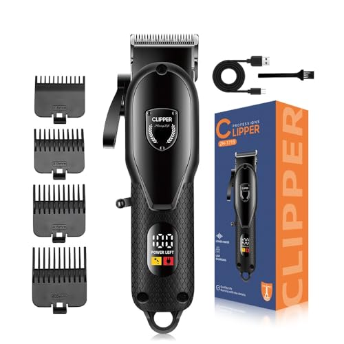 Hair Clippers for Men Professional - Cordless&Corded Barber Clippers for Hair Cutting & Grooming Rechargeable Beard Trimmer