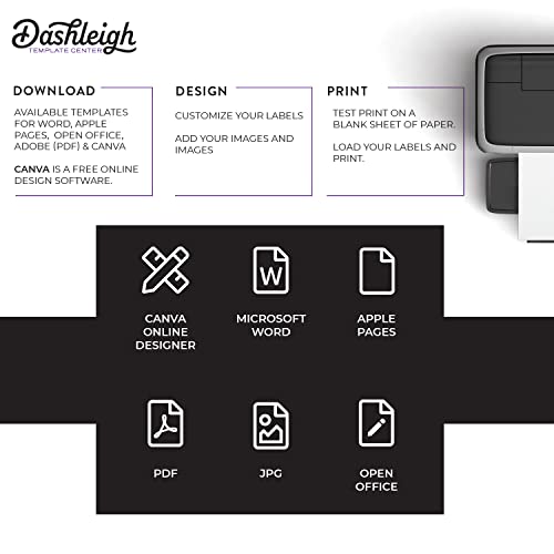 60 Labels for 4 oz Bottles, 5 x 2.5 inches, Waterproof White Vinyl (5 x 2.5 inches, 60 Labels)