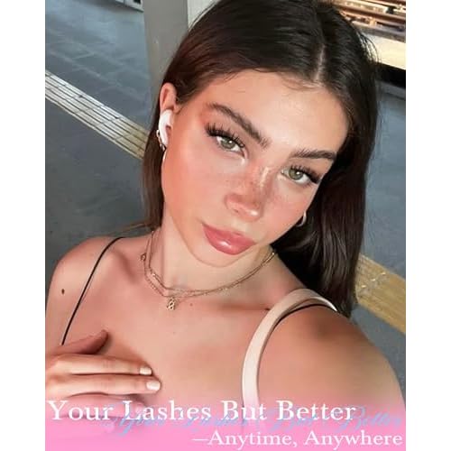 Wispy Lash Clusters Kit Natural Lash Extension Kit Manga Cluster Eyelash Extensions Kit CD Curly Eyelash Clusters Thin Band Individual Lashes Clusters by Lanflower