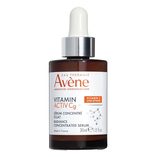 Av?ne Vitamin Activ Cg Radiance Concentrated Serum, Radiance Boosting Vitamin C Serum, powered by Vitamin Cg + Niacinamide + Bakuchiol, Visbily Reduce Wrinkles, Dark Spots & Fine Lines, 1 FL Oz