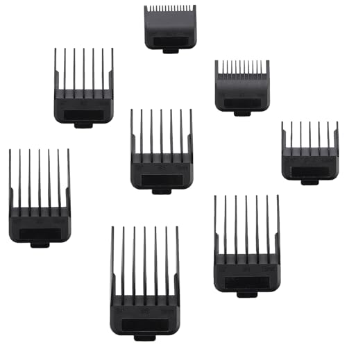 8PCS Magnetic Clipper Guards Cutting Guides Compatible with Wahl Clipper -from 1/16 Inch to 3/4 Inch(1.5-19mm)