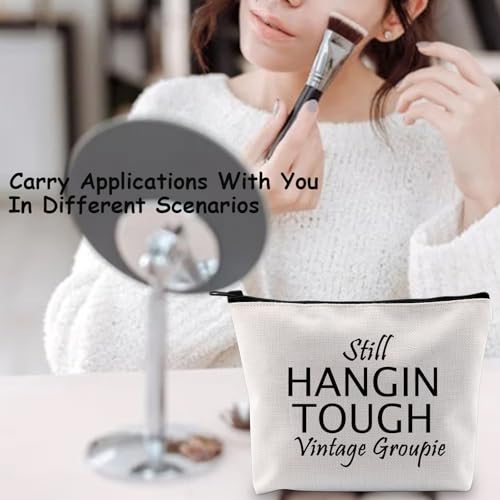 TSOTMO Music Lover Gift Concert Souvenir Gift Boy Band Group Gift Still Hangin Tough Vintage Groupie Inspired By Band Cosmetic Bag For Fans(Groupie)