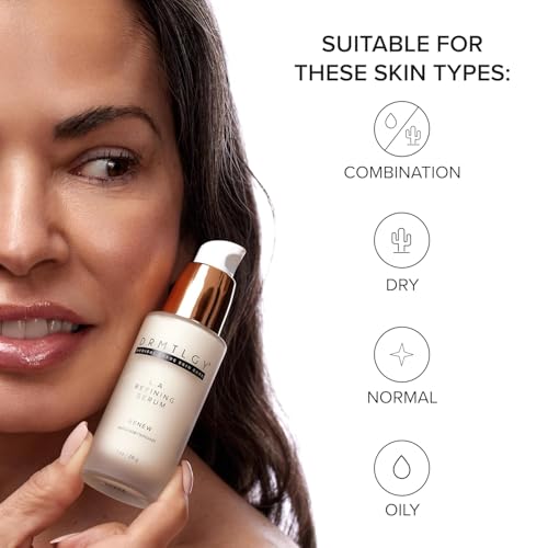DRMTLGY Lactic Acid 12% Refining Serum for Face - AHA & PHA Exfoliating Face Serum - Dark Spot Serum with Brightening Licorice Root Extract, 1oz