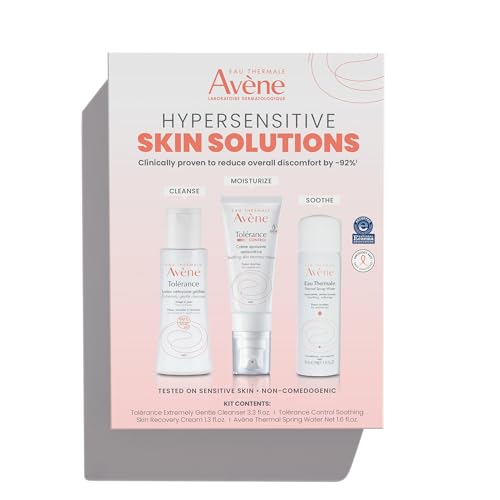 Av?ne Hypersensitive Skin Starter Kit, Complete Hypersensitive Skin Care Routine, Cream, Cleanser, and Spray