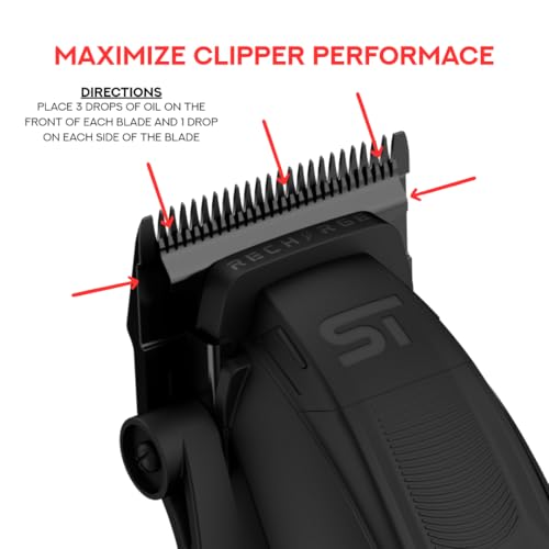 Supreme Trimmer Premium Hair Clipper Blade Lubricating Oil | 250ML Anti-Rust Barber Clipper Oil for Blades, Hair Trimmer | STO925
