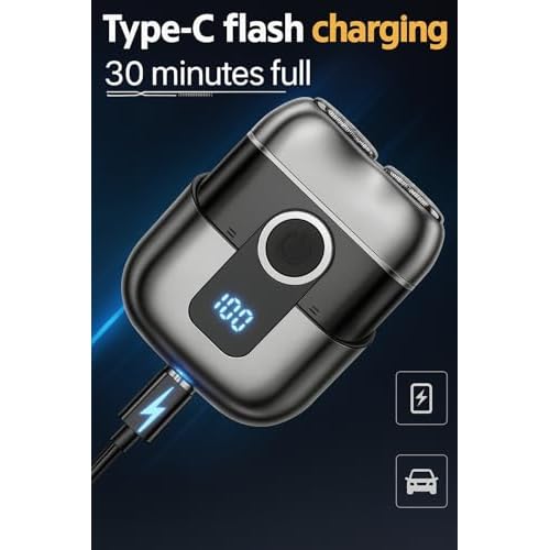 2025 New Electric Cordless Waterproof Shaver for Men Painless Quick Charge TravelReady Wet Dry Portable mini Shaver
