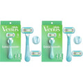Gillette Venus Extra Smooth Razors for Women, 1 Razor, 2 Blade Refills, Designed for a Close, Smooth Shave (Pack of 2)