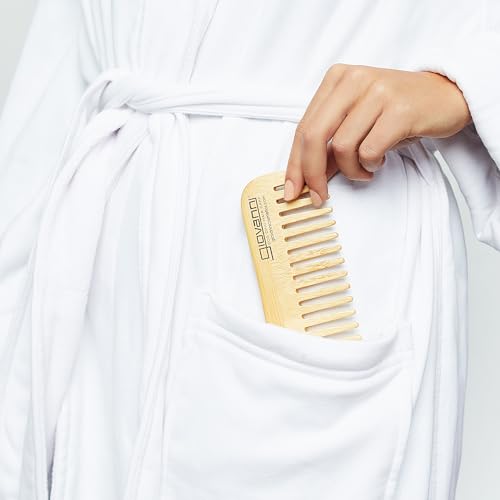 GIOVANNI Bamboo All-Purpose Dressing Comb - Bamboo Comb, Wooden Wide Tooth Comb, Bamboo Detangling Comb, Wood Combs for Hair, For All Hair Types - Bamboo Wide Tooth Comb