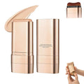 Luminous Dual-Ended Concealer Foundation Stick with Brush, 3-in-1 Foundation Stick, Lightweight Full Coverage, Brightening & Long-Lasting for All Skin Types, 2-Pack (Natural)