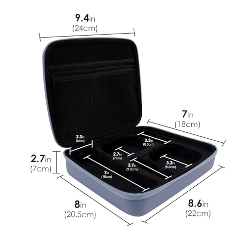 Linkidea Hair Removal Device Storage Case, Women's Travel Shaving Kit Organizer Compatible with Air 3 IPL Device, Portable Waterproof Pouch for Traveling (Purple)