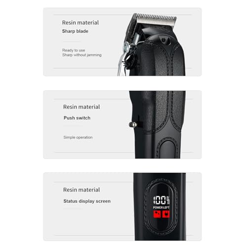 Electric Hair Clippers Cordless Hair Trimmer Men's Haircut Kit with 13 Guide Combs Hair Trimming Styling & Grooming Kit for Salon Barbers Home Use