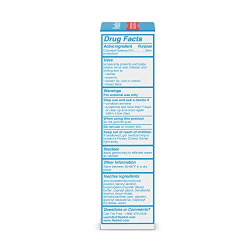 Flexitol Face and Eyelid Eczema Cream for Sensitive Skin, 5% Colloidal Oatmeal, Soothing Eye Treatment for Eczema and Dermatitis, Hydrating Non-Greasy Ointment for Dry, Itchy Skin, 1.4 oz
