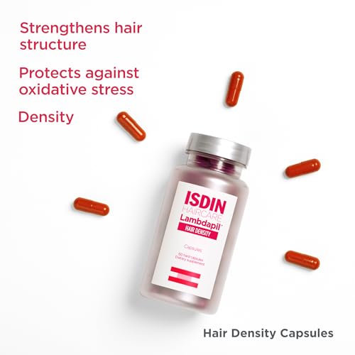 ISDIN Lambdapil Hair Density Capsules: Hair Thickening Vitamin Capsules for Thinning Hair