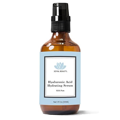 JOYAL BEAUTY Hyaluronic Acid Serum for Face Skin Eyes Lips. 100% Pure Anti-aging Hydrating Skin Serum. 4% Highest Concentration On The Market. Super Low Molecular Weight for Deep Penetration.