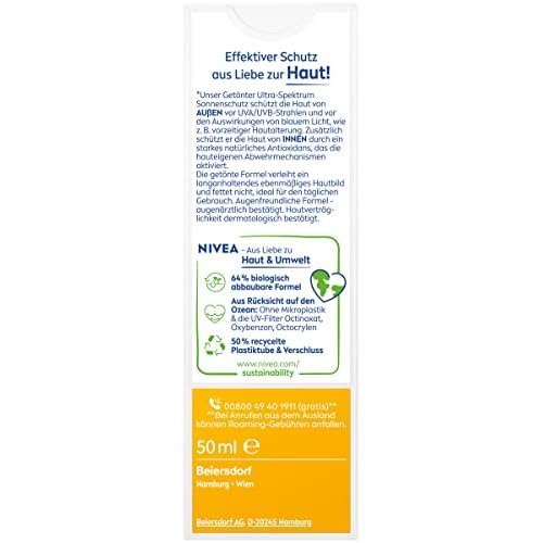 NIVEA Sun Shine Control Matte Face Cream ? Lightweight Daily Face Moisturizer & Shine-Control Hydrating Lotion for Normal to Combination Skin, Non-Greasy Finish, 50 ml Tube