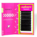 TDANCE Cashmere Lash Extensions Super Matte Black Classic Lash Extension 0.05mm Thickness CC Curl 14-19mm Volume Lash Extensions for Professional Salon Use Eyelash Extension(0.05-CC,14-19mm)