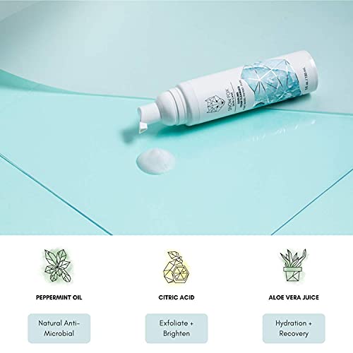 Snow Fox Skin Care Cooling Foam Cleanser ? SLS-Free Face Wash with Organic Aloe Vera & Peppermint Water ? Gentle, Non-Drying Formula for Oily, Combination & Sensitive Skin ? 5oz