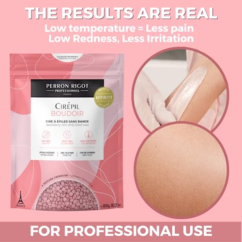 Cirepil - Boudoir - 800g / 28.22 oz Hard Wax Beads Bag - Hypoallergenic, Allergen-Free & Rosin-Free for Sensitive Skin - Professional Stripless Hair Removal for Face & Body - Low Temp Refill Bag