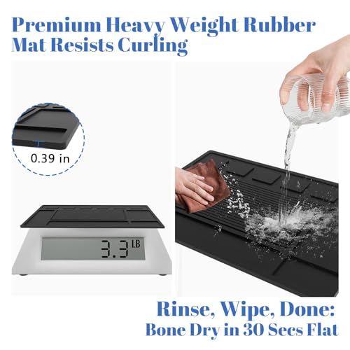Magnetic Barber Mat for Clippers with 6 Magnets, Barber Station Organizer Magnetic Tool Mat, Barber Matt Organizer Station, Magnetic Clipper Mat for Tools Pad for Grooming Table Tray Stations Clipper