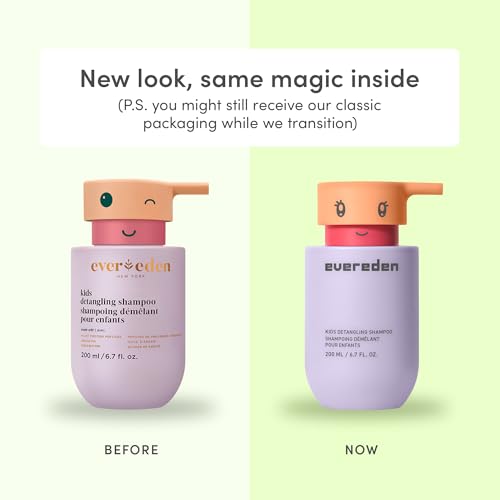 Evereden Kids Healthy Habit TRIO : Clean & Vegan Skin & Hair Care for Kids Bundle | Skin Care Cloud Face Wash + SPF 20 Mineral Face Cream + Shampoo - Detangling | Clean Ingredients