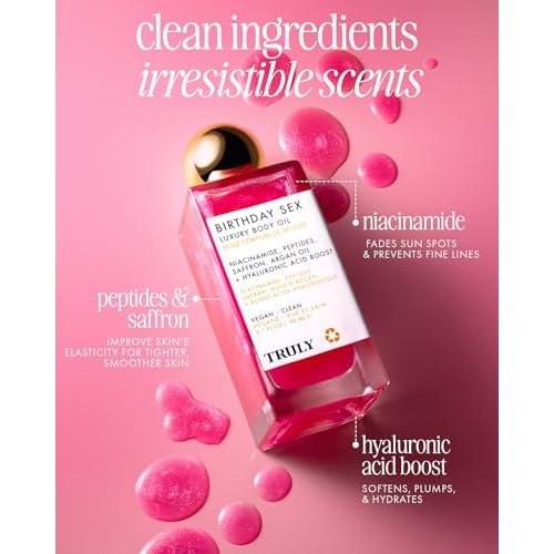 Truly Luxury Body Oil | Hydrating & Illuminating with Natural Shimmer | For Smooth, Glowing Skin and Long-Lasting Fragrance