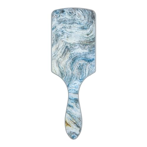 Wet Brush Paddle Shine Enhancer with Argan Oil, Distressed Wood - Ultra-Soft IntelliFlex Detangling Bristles with Boar Bristles For A Smooth & Shiny Finish - Pain-Free Hair Brush For Women & Men