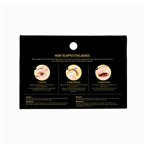 Laflare Silk Lashes 3D FAUX MINK Eyelashes, Light, Reusable, Handmade, Natural Looking, Professional Easy to Apply Eyelashes in a Knitted Style3-3 PACKS BUNDLE SPECIAL (3, SD31)
