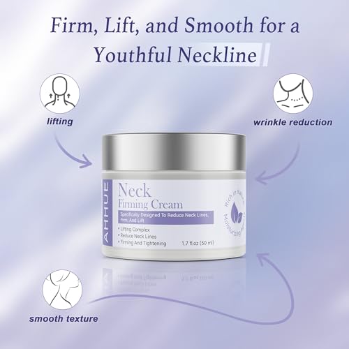 Neck Firming Cream - Anti-Aging Tightening and Lifting for Sagging Skin with Hydrating Formula, Moisturizer Face Cream for women 1.7 oz-V1