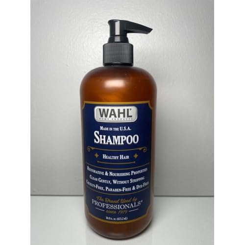 Wahl Shampoo For Healthy Hair,Restorative and Nourishing Properties,Cruelty-Free,Paraben Free, Dye-Free-16 Fl Oz (473.2 mL)