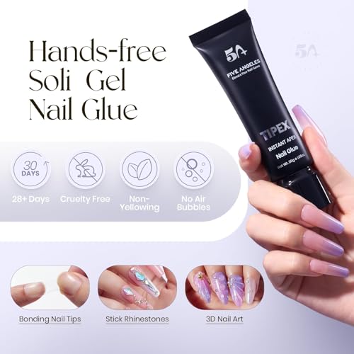 Tipex Instant Apex Nail Tips Kit 120pcs Nail Tips+Nail Glue+UV Lamp+Base Gel & Electric Nail Drill Kit