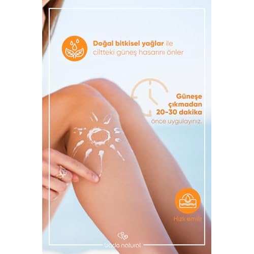 Bade Natural Mineral Sunscreen Milk SPF 50 ? Broad Spectrum UVA/UVB Protection for Face & Body with Zinc Oxide, Calendula Oil & Vitamin B5 ? 3.38 fl oz
