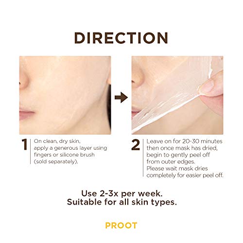 Calendula Peel Off Mask | With Herbal Infused Brightening Serum | Formulated with Real Calendula Flower Leaves and Extracts | Korean Skin Care, Vegan, Cruelty-Free | 3.38 oz