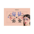 Spiderwebs Face Jewels by Mercy London Red Blue Black Costume Accessories Face Gems Jewels All In One Halloween Headpiece Stick On Spider Man
