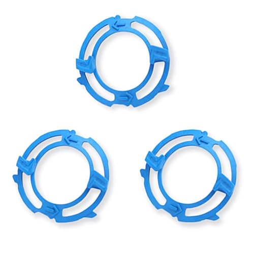 Shaver Head Blades Holder Plate Fits for Series 5000 SH50 Blue, Razor Retaining Lock-Ring Blue Blade Retaining Rings for Shaver Model SH50 Series - 3PCS