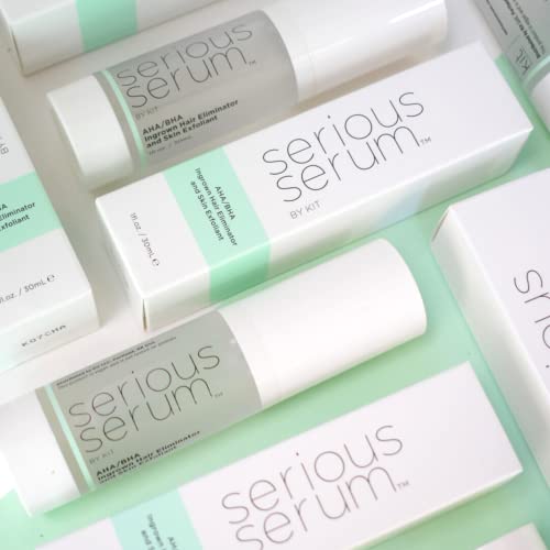 Serious Serum Exfoliating Ingrown Hair Serum ? Glycolic, Lactic & Salicylic Acid Formula for Smooth Skin ? Razor Bumps, Ingrown Hairs & Razor Burn ? Hydrating Formula for Post-Shave & Waxing Care