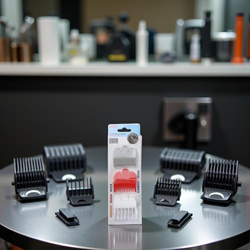 3Pcs Hair Clipper Guards Combs Professional Hair Clipper Guards Professional Hair Clipper Guide Combs, Clipper Combs Replacement for Most Clippers Trimmers and Spares Haircut Accesorries