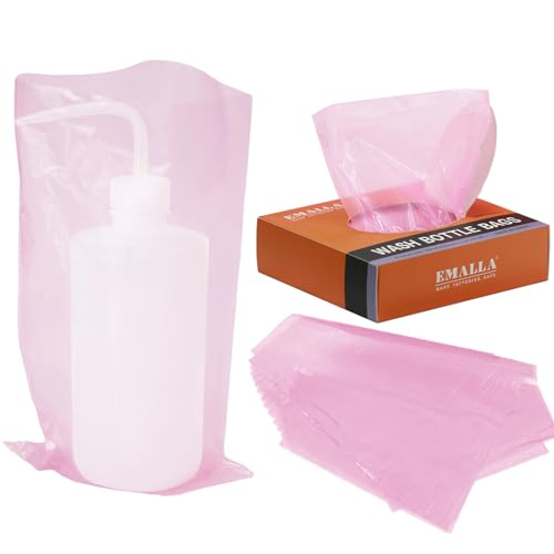 Tattoo Wash Bottle Bags 250pcs - Usiriy Tattoo Bottle Covers Bags Pink Squeeze Bottle Bags Bottle Sleeves for Tattoo Bottles Pink Tattoo Supplies Accessories Tattoo Kits